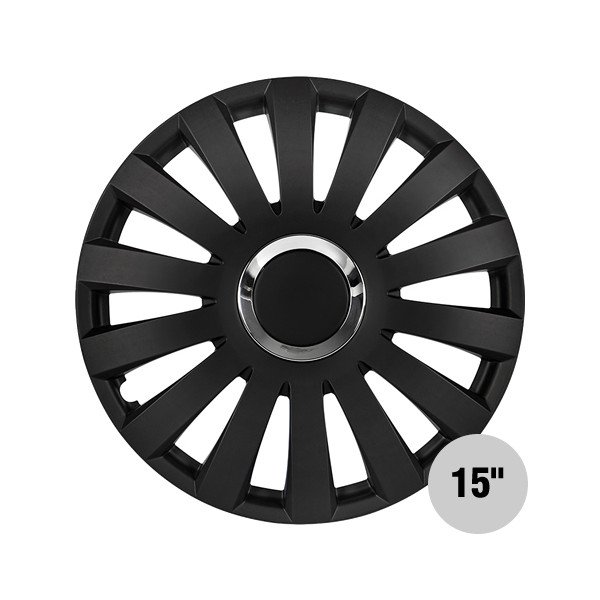 15\" BLACK Wheel Trim Set DASH (4 trims per box )