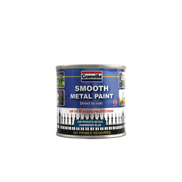 Hammered Metal Paint Blue 250ml Granville